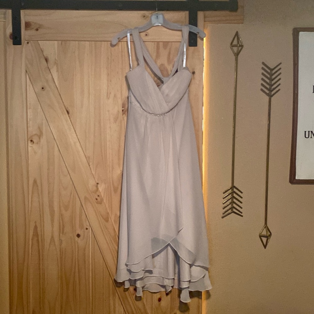David’s Bridal Bridesmaid Dress in Champagne